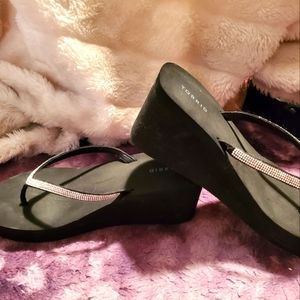 Torrid rhinestone sandals size 10
